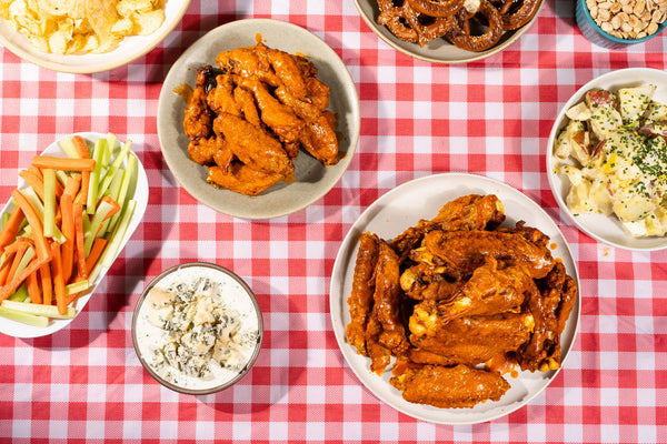 Buffalo Turkey or Chicken Wings with Blue Cheese Dressing