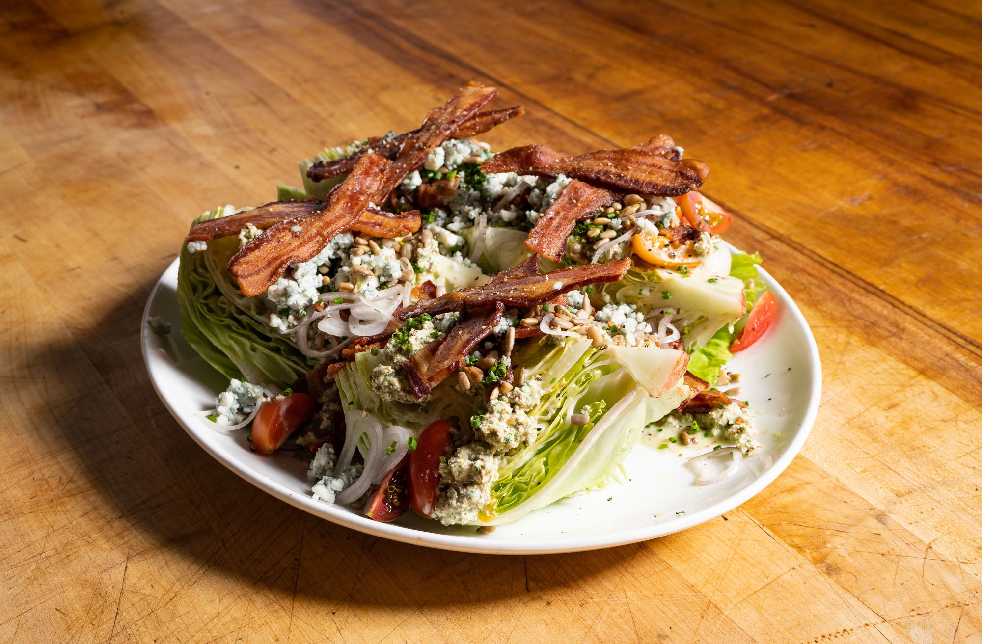 Blue Cheese and Heritage Bacon Wedge Salad Blue Cheese and Heritage Bacon Wedge Salad