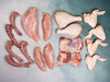 Heritage Turkey Necks, Breast, Tenders, Drumsticks, Thighs, and Wings