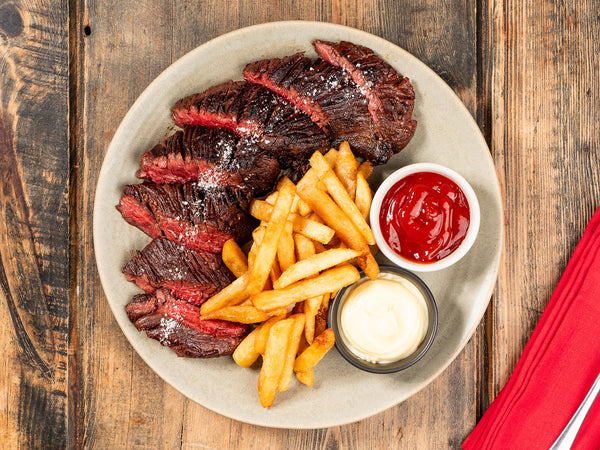 Pure Akaushi Hanger Steak with French Fries