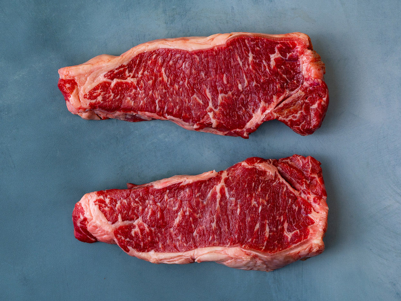Akaushi Angus Wagyu New York Strip Steaks