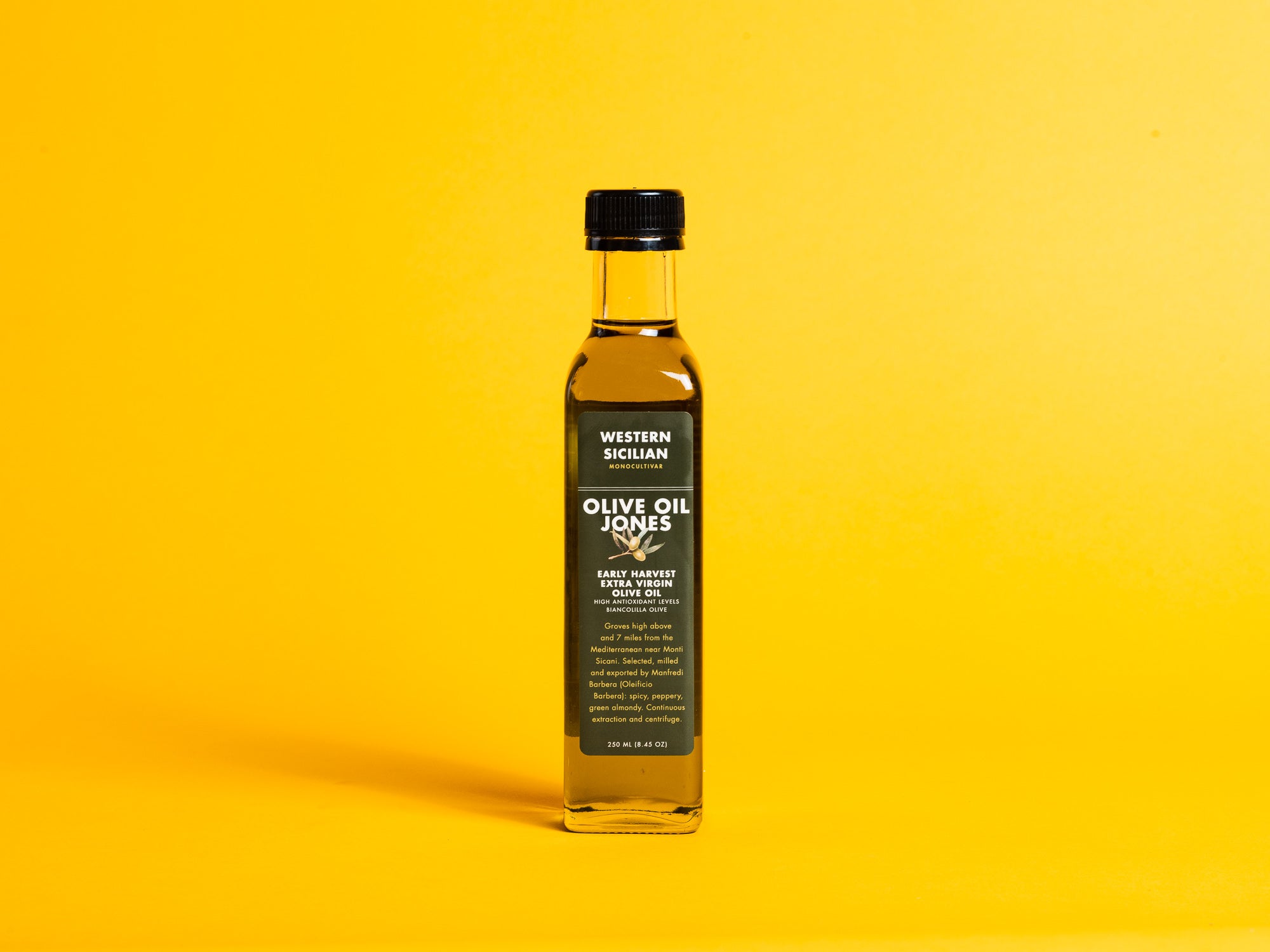 Olive Oil Jones 250ML Bottle, Western Sicilian
