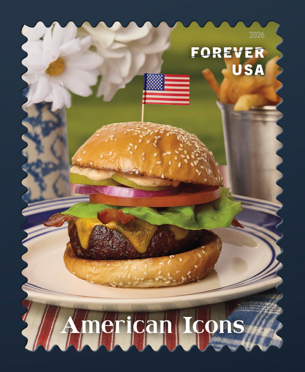 The Hamburger: USPS' American Icons Stamp Series from Ralph Lauren