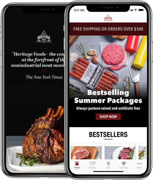 Heritage Foods App now on Apple and Google Play