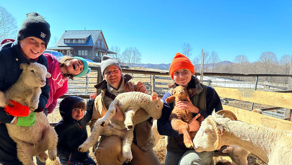The Martins and Machin Family at the Tamarack Sheep Farm