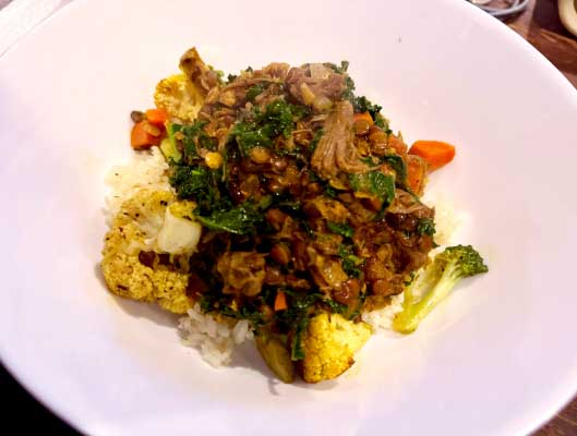 Braised Goat with Lentils