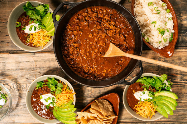 Chili con Carne with Heritage Turkey