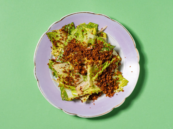 Caesar Salad with 'Nduja Breadcrumbs