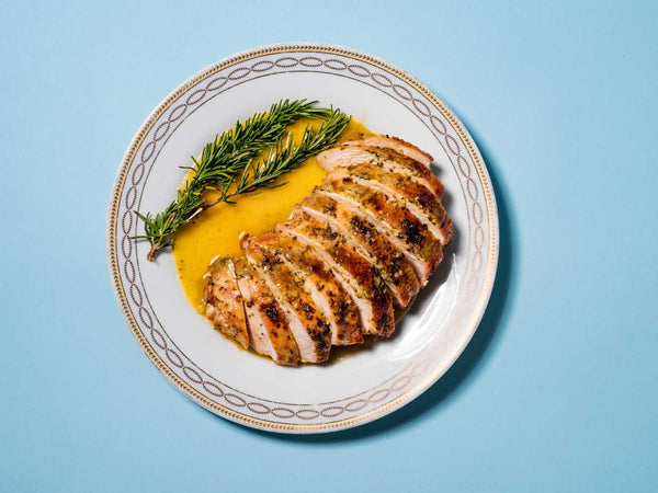 Turkey Breast with Garlic & Rosemary Butter