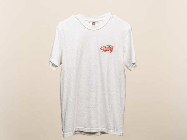 EMBROIDERED PIG T-SHIRT