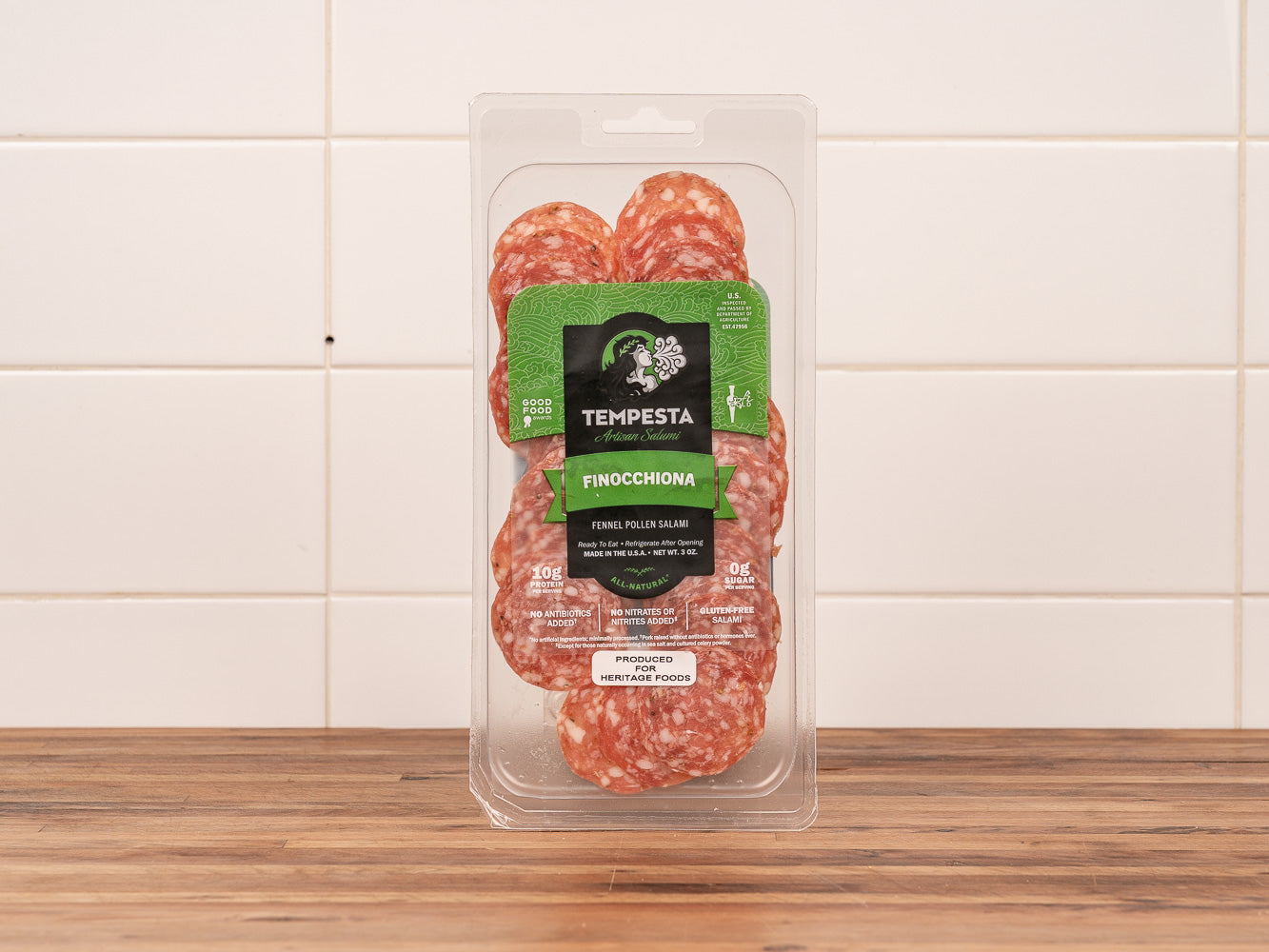 Sliced Heritage Finocchiona Salami | Heritage Foods