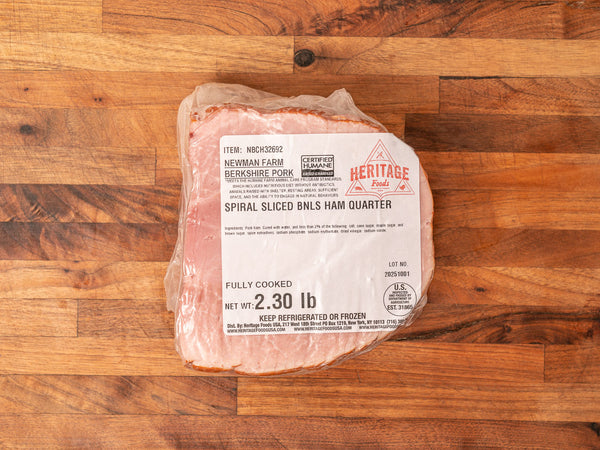 BONELESS SPIRAL SLICED HERITAGE MAPLE SUGAR CURED HAM
