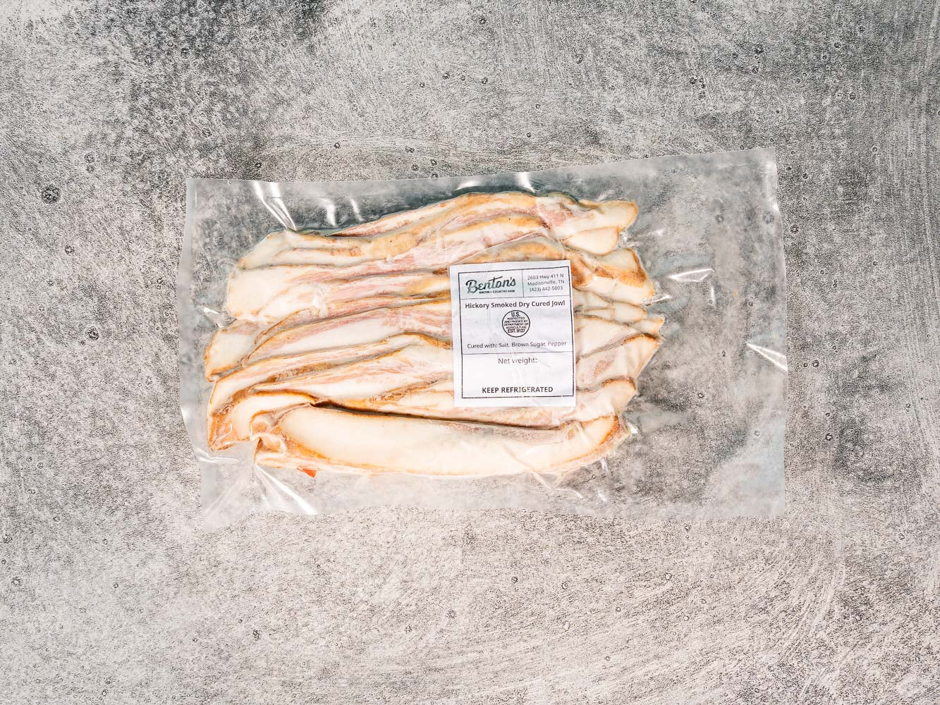 BENTON'S HICKORY SMOKED JOWL BACON