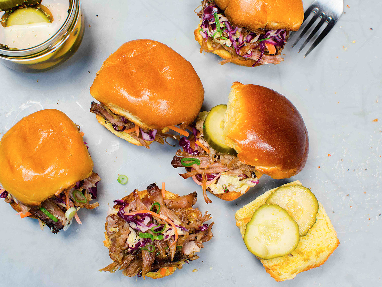 Boston Butt Pulled Pork Sliders