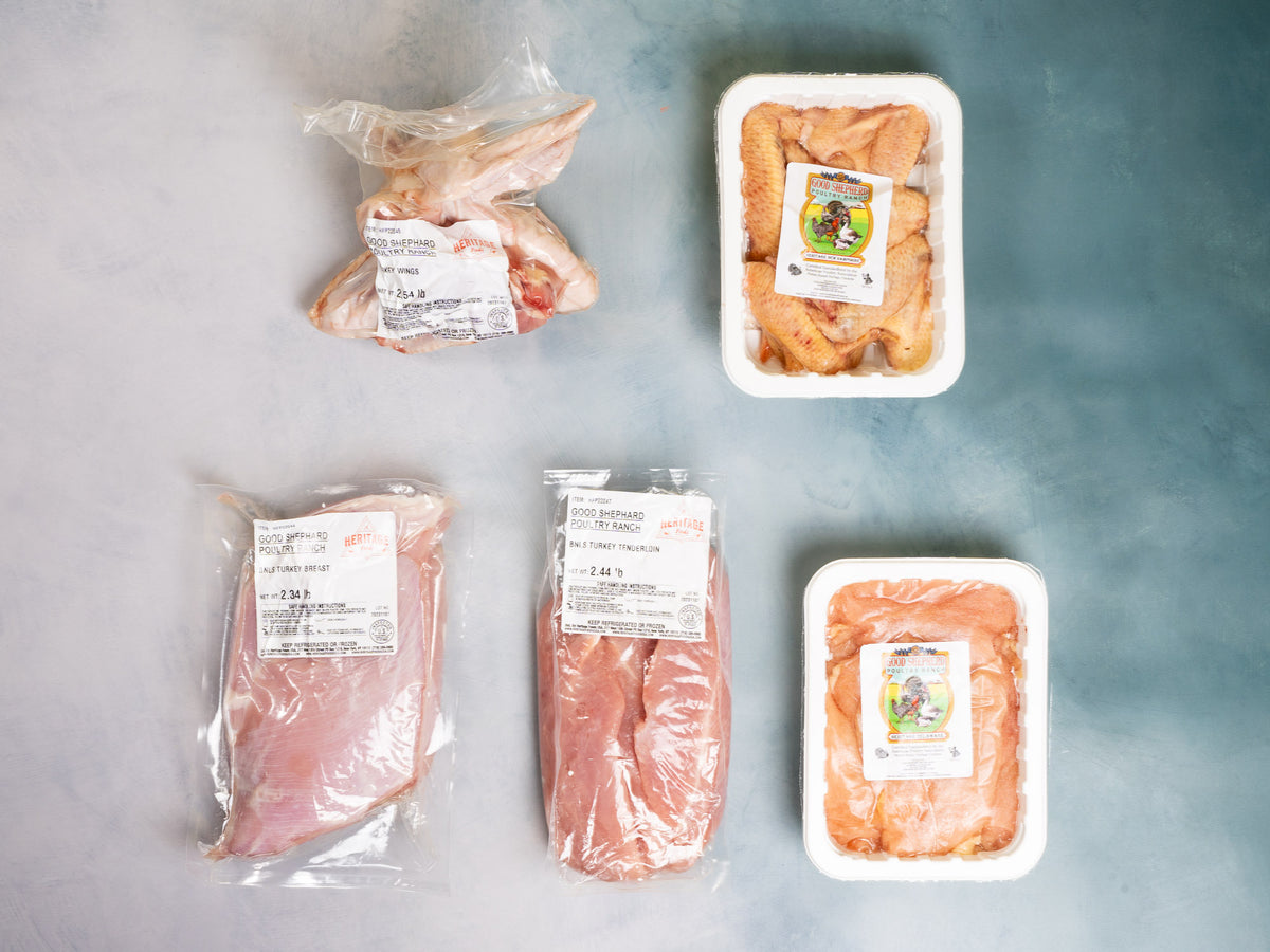 White Meat Poultry Pack, raised by Frank Reese Heritage Foods