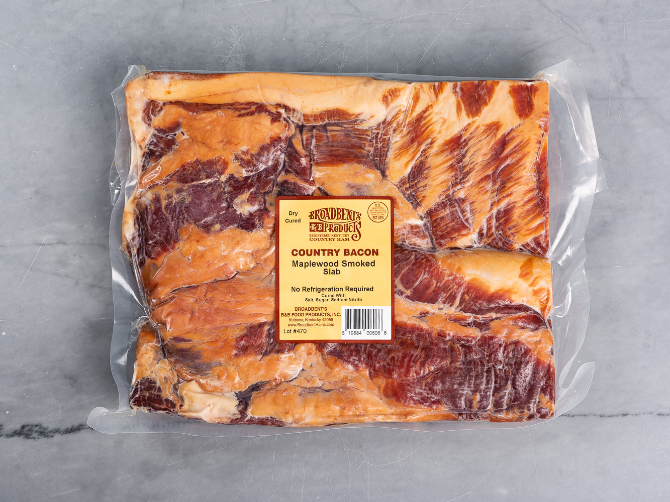 Broadbent Maplewood Smoked Heritage Bacon Slab