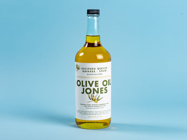 Olive Oil Jones Hacienda Queiles 1L bottle