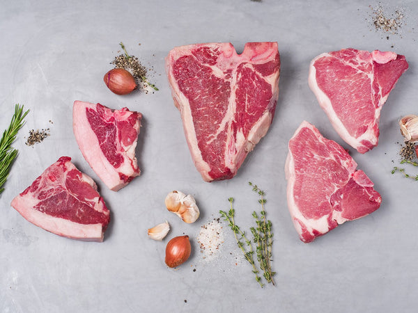 Porterhouse Pack — Pork, Lamb, and Beef Porterhouse Chops and Steaks