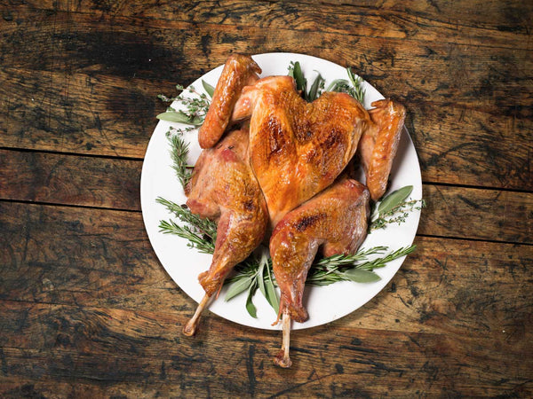SPATCHCOCKED WHOLE HERITAGE TURKEY — NOW 25% OFF