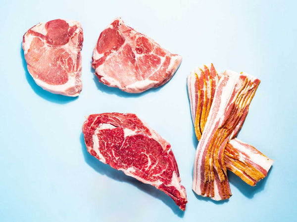 STEAK, CHOPS & BACON