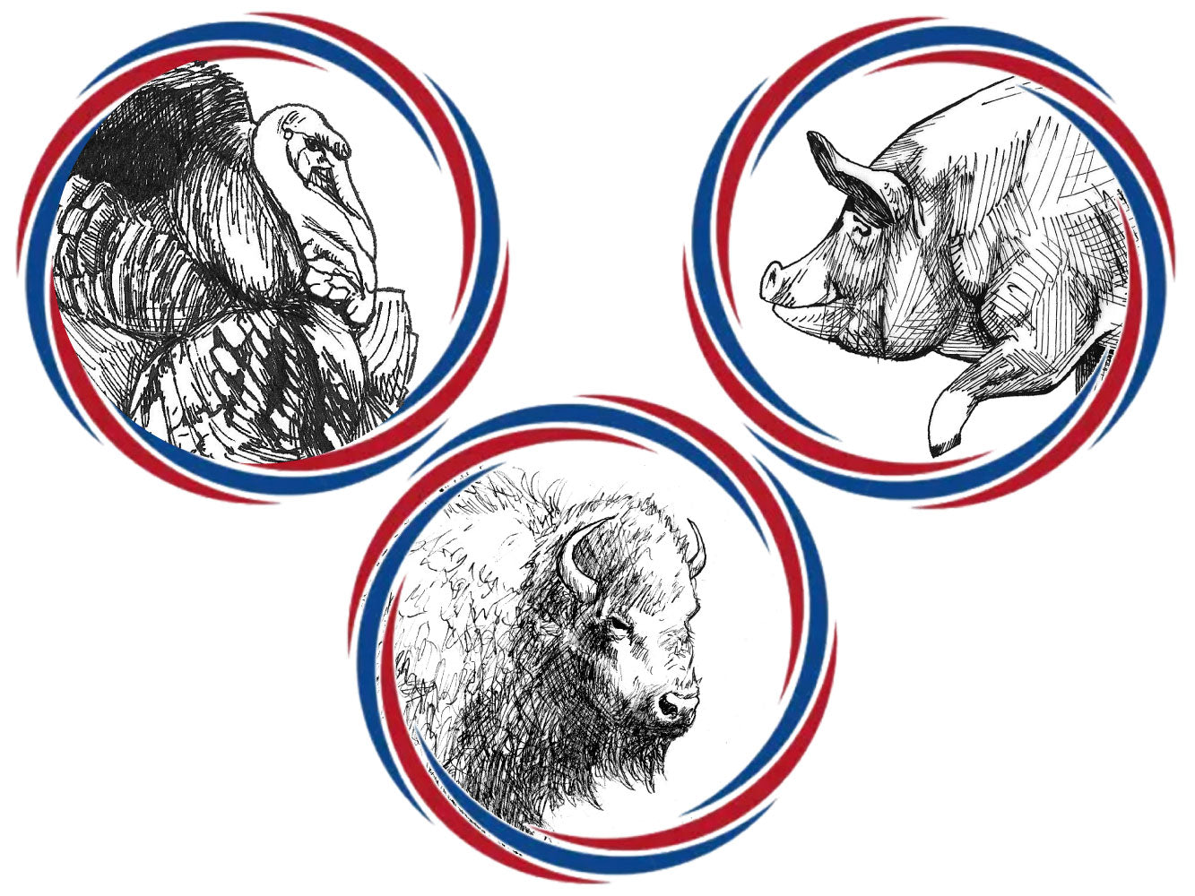 turkey, pork & bison 250th Celebration Box