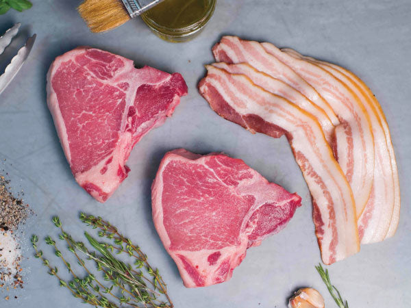 heritage bacon and pork chops | delivered to your door! | antibiotic free | Heritage Foods