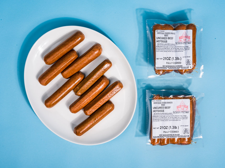 Wagyu Beef Hot Dogs Heritage Foods