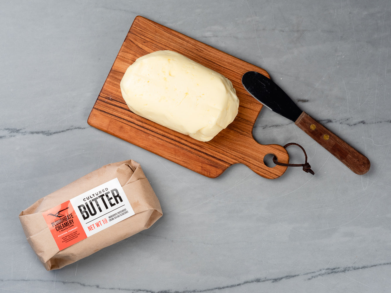 Ploughgate Butter from Saxelby Cheesemongers | handmade salted cultured cream butter | Heritage Foods