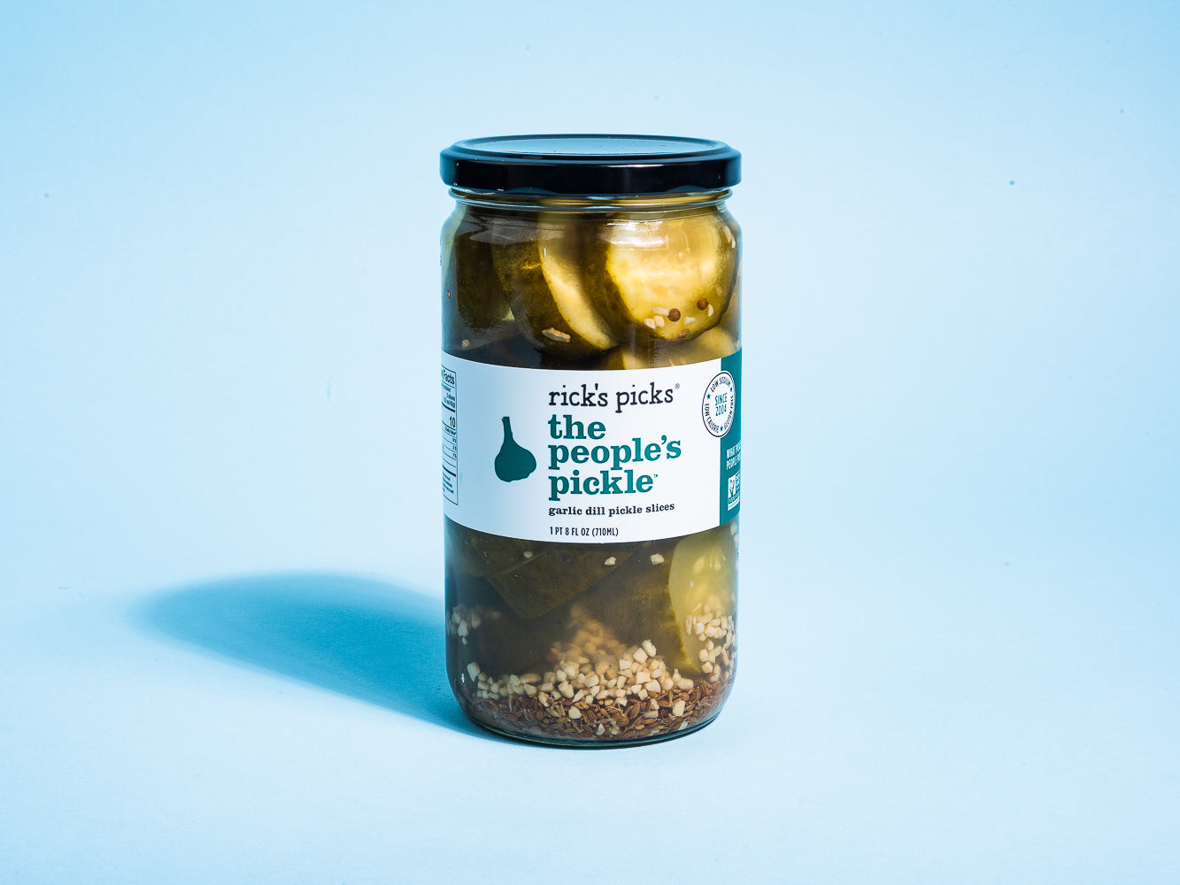 Jar of Garlic Dill Pickel Slices