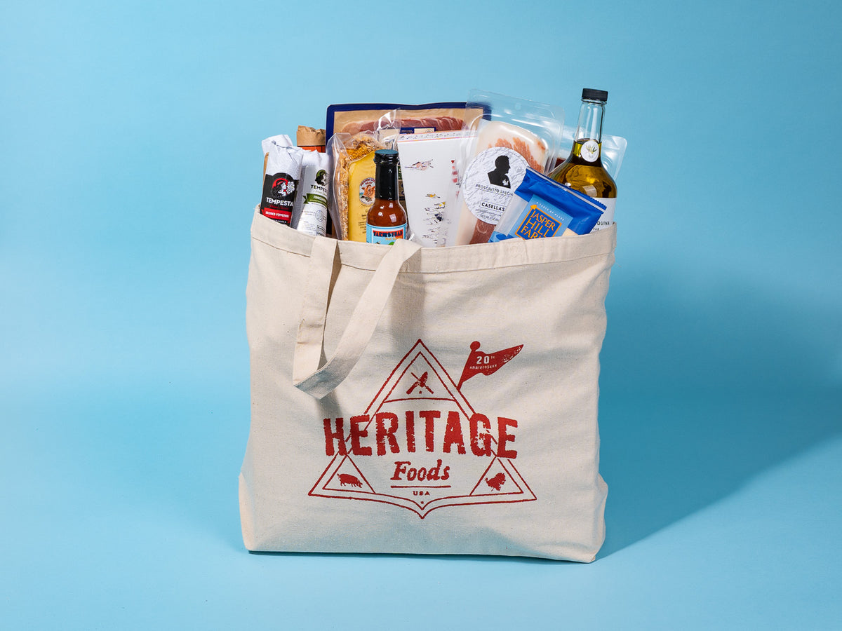 XL Heritage Foods Canvas Tote Bag