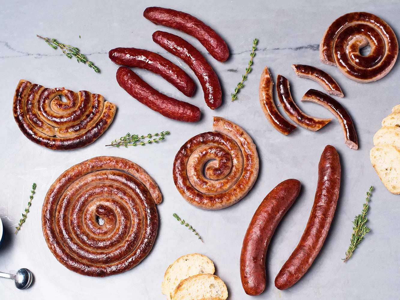 Heritage Pork Sausage Wheels and Links